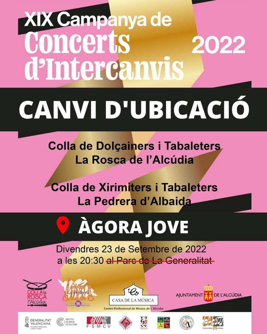 Canvi lloc del Concert d’Intercanvi